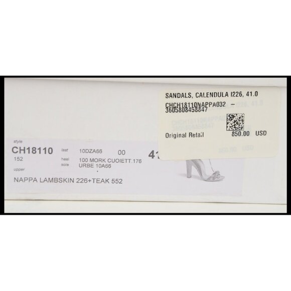 CHLOE SHOES STRAPPY SANDALS 'CALENDULA' LEATHER HIGH HEEL sz 41 US 10.5 - Picture 10 of 10